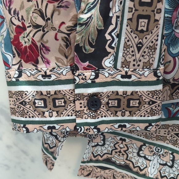 Chico's Multicolor Floral Blouse - Picture 7 of 17